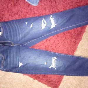 Maurices high rise ripped jeans